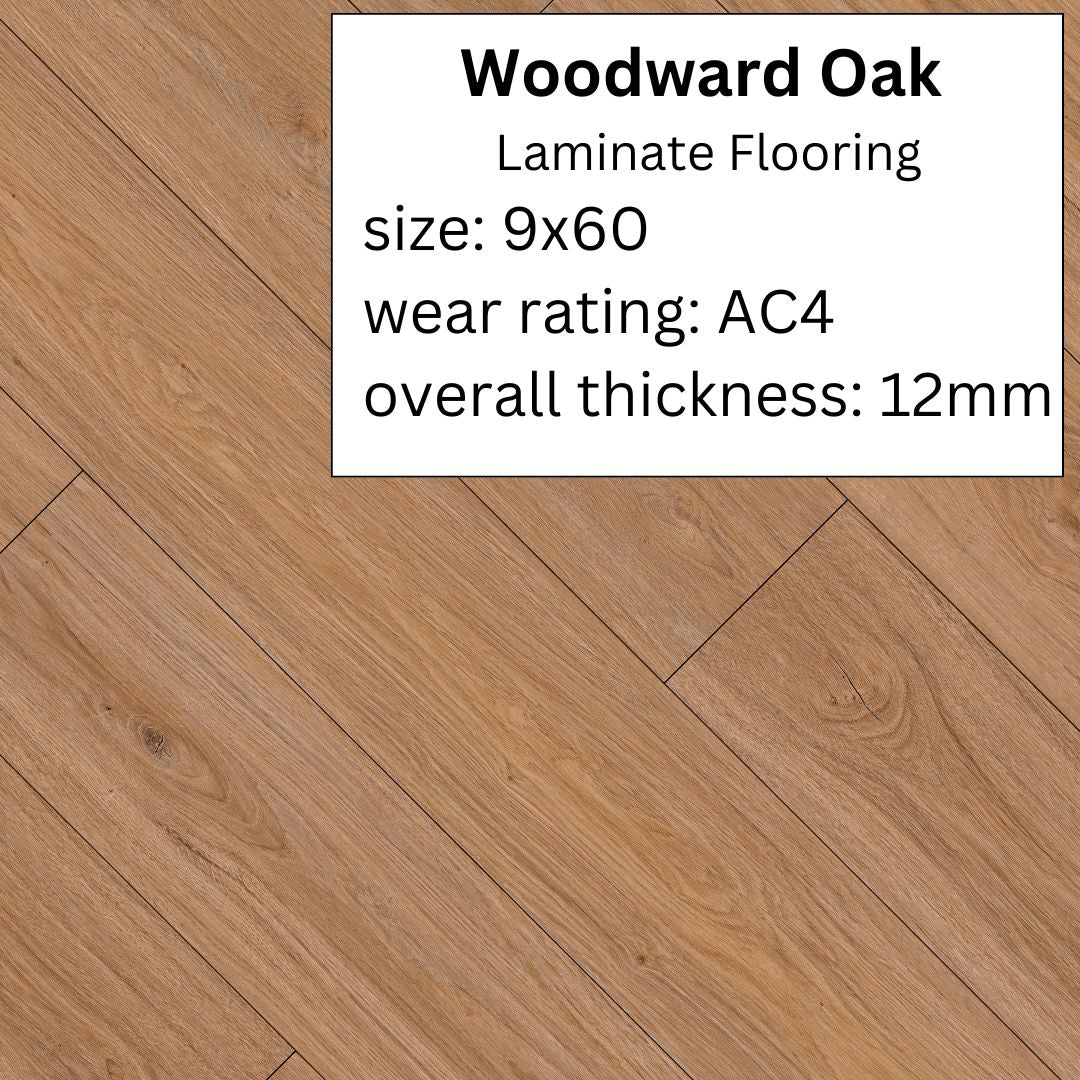 Woodward Oak 9"x60" AC4 Laminate Flooring Revive by Southwind